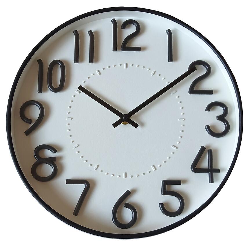 Hodiny fi 30cm 3XYLJ25306 WH