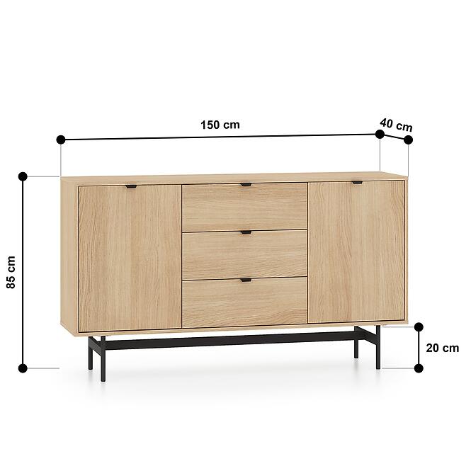 Komoda 05 Reynos Dąb Mavelie