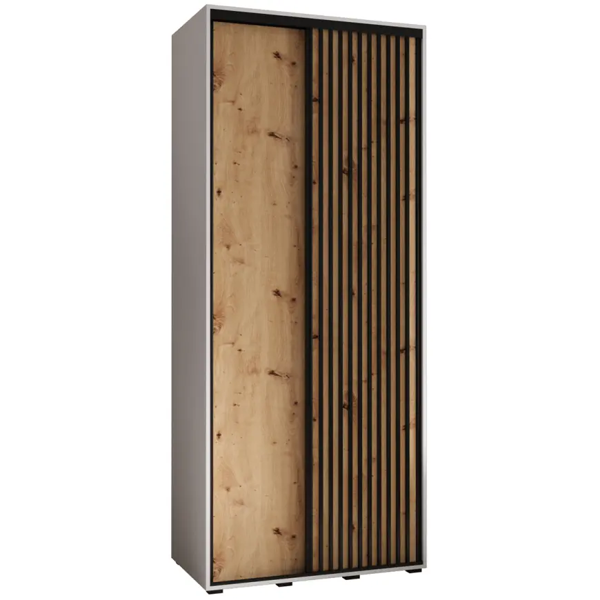 Skriňa Lanko 1-100 (45) biela/artisan