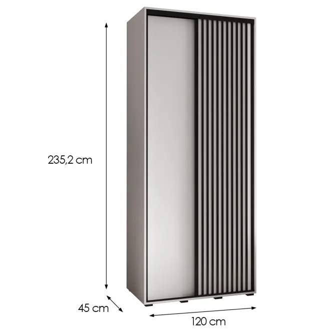 Skriňa Lanko 1-120 (45) biela