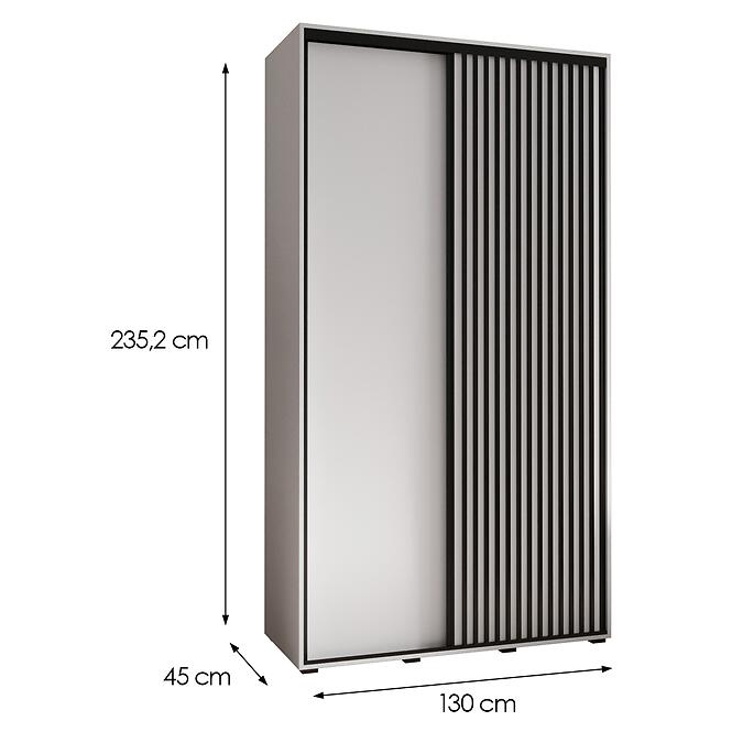 Skriňa Lanko 1-130 (45) biela