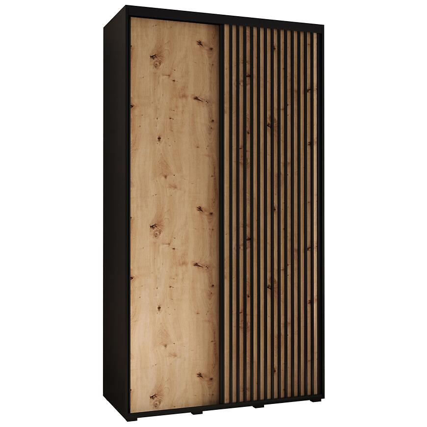 Skriňa Lanko 1-130 (45) čierna/artisan