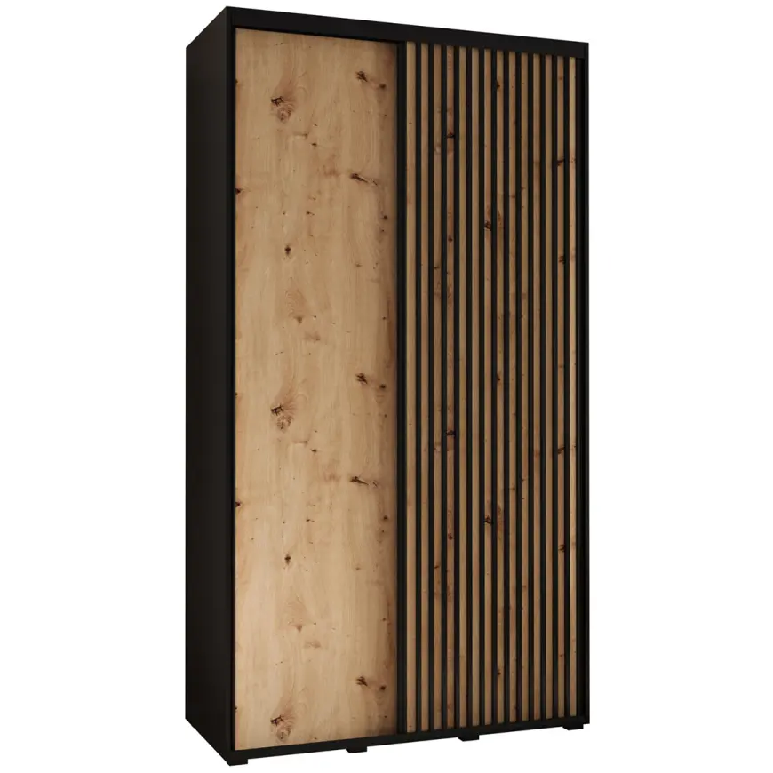Skriňa Lanko 1-140 (45) čierna/artisan