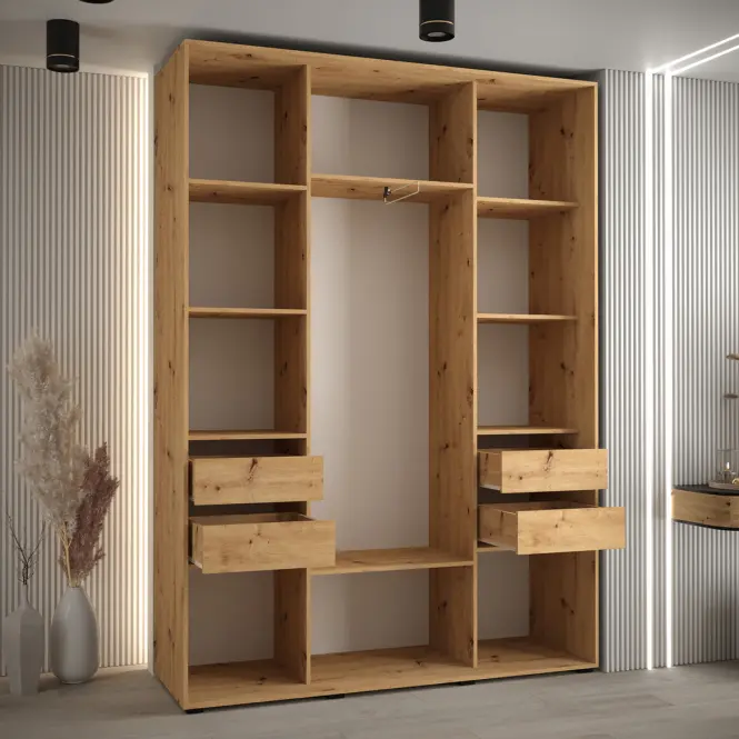 Skriňa Lanko 1-170 (45) artisan/biela
