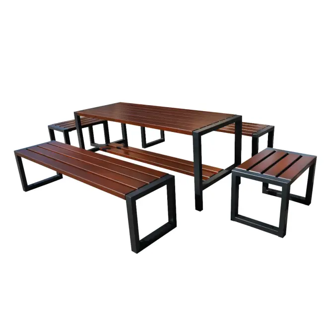 Moderná lavica bez operadla palisander,8