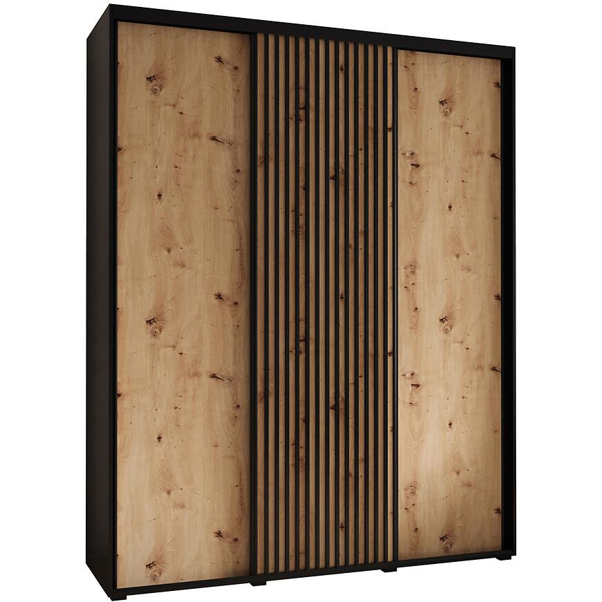 Skriňa Lanko 1-200 (45) čierna/artisan