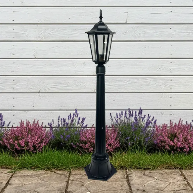 Záhradná lampa BONA OL-22105-02 1.05 S BLACK LP1