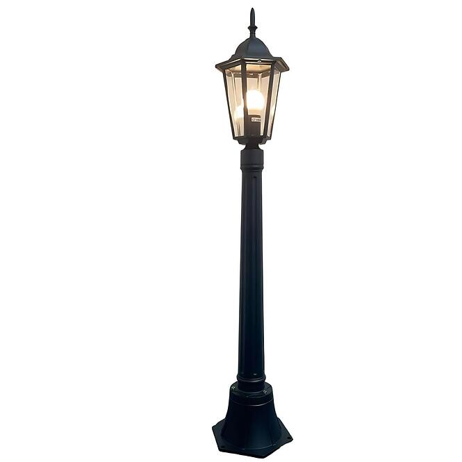 Záhradná lampa BONA OL-22105-02 1.05 S BLACK LP1,2