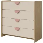 Komoda Lexi 10 Cremona/Macadamia/Ružová