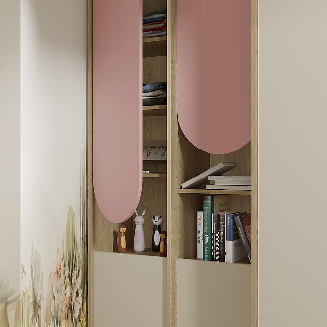 Komoda Lexi 10 Cremona/Macadamia/Ružová