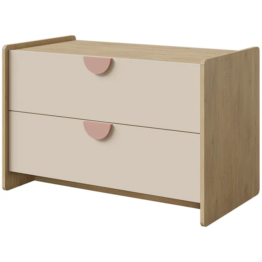 Komoda Lexi 11 Cremona/Macadamia/Ružová