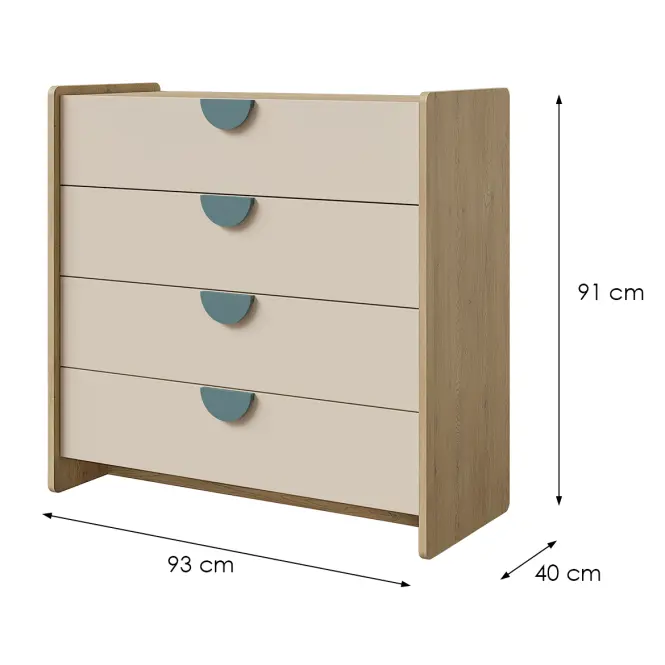 Komoda Lexi 10 Cremona/Macadamia/Morská