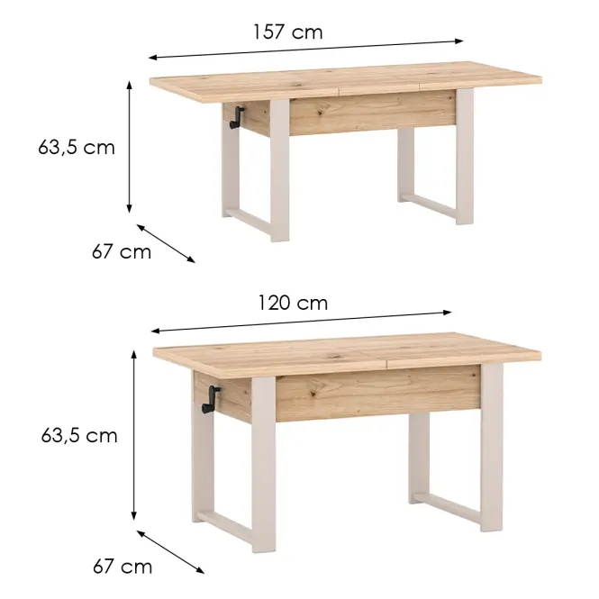 Zdvíhací stolík Hugo Artisan/Kašmír,2