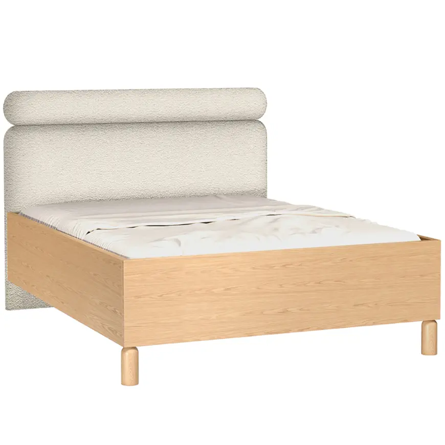 Posteľ 160/200 Sanden S11 Bookmatch Hustý rám