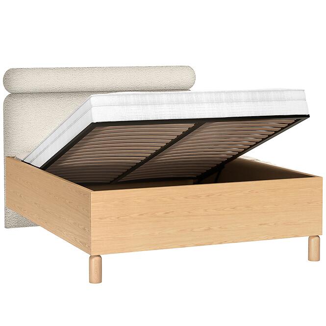 Posteľ 160/200 Sanden S11 Bookmatch Hustý rám