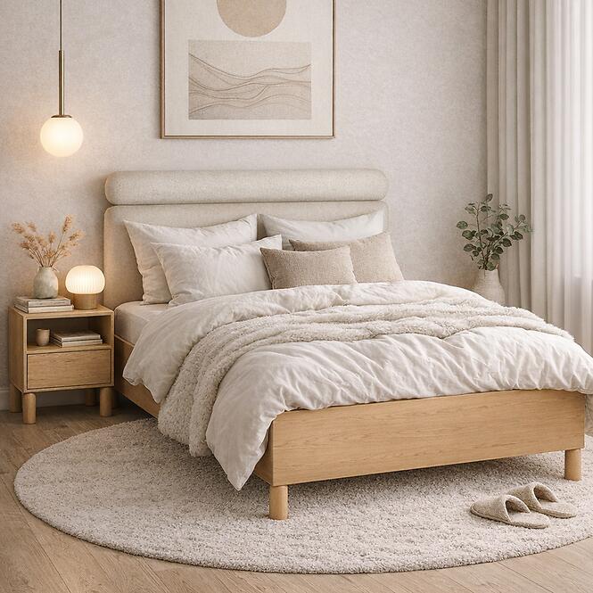 Posteľ 160/200 Sanden S11 Bookmatch Hustý rám