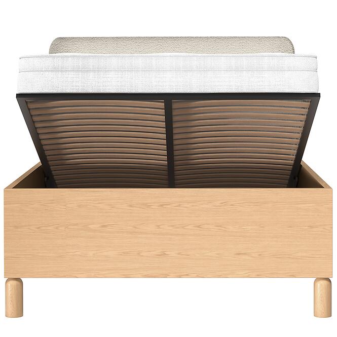 Posteľ 140/200 Sanden S12 Bookmatch Hustý rám,4