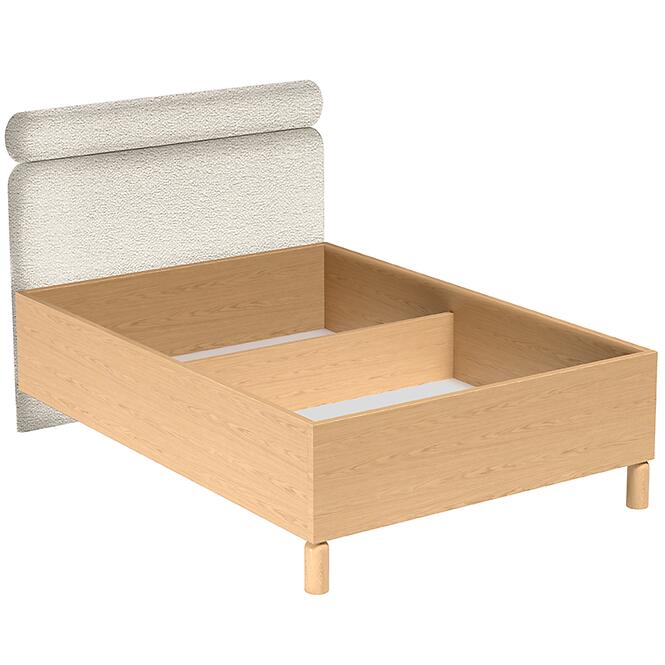 Posteľ 140/200 Sanden S12 Bookmatch Hustý rám