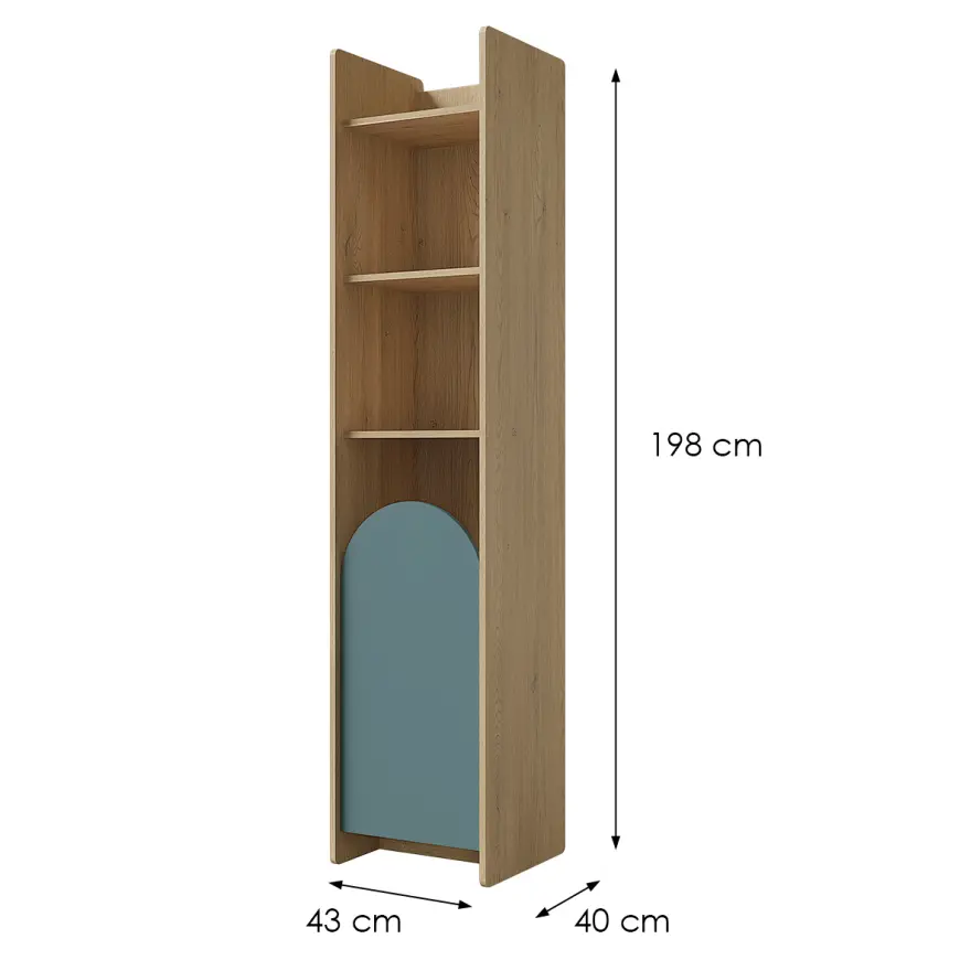 Regál Lexi 3p Cremona/Macadamia/Morská