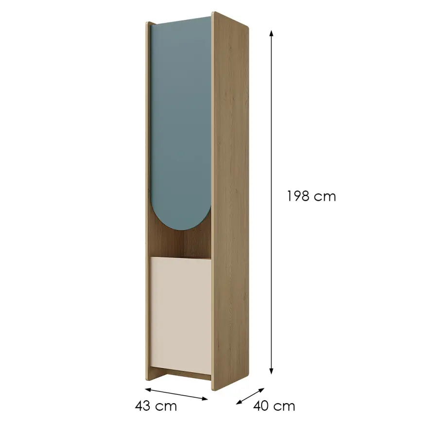 Regál Lexi 4p Cremona/Macadamia/Morská