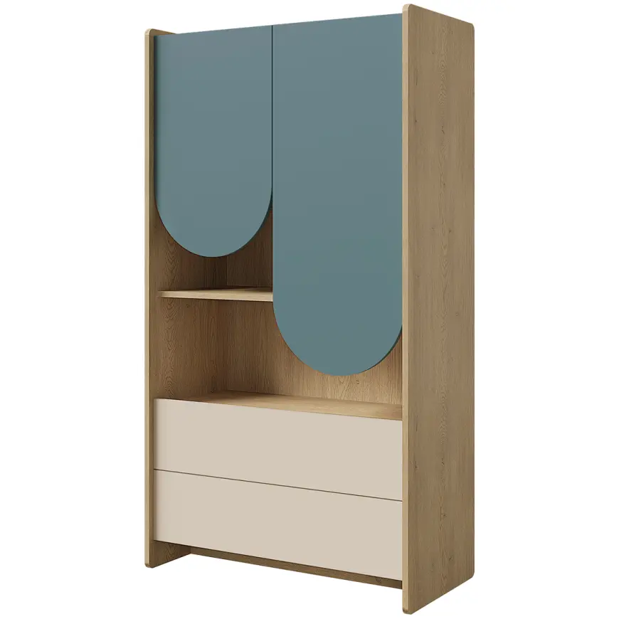 Regál Lexi 6 Cremona/Macadamia/Morská