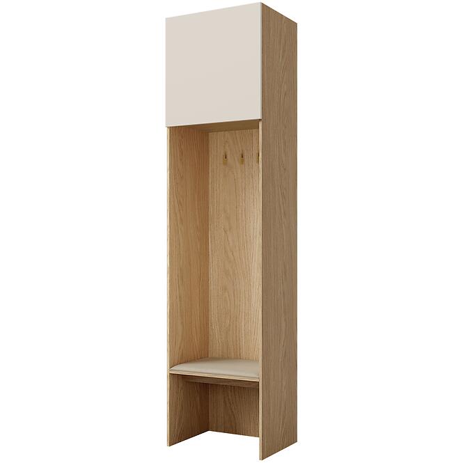 Regál Soreno 58 Prírodný dub/Macadamia