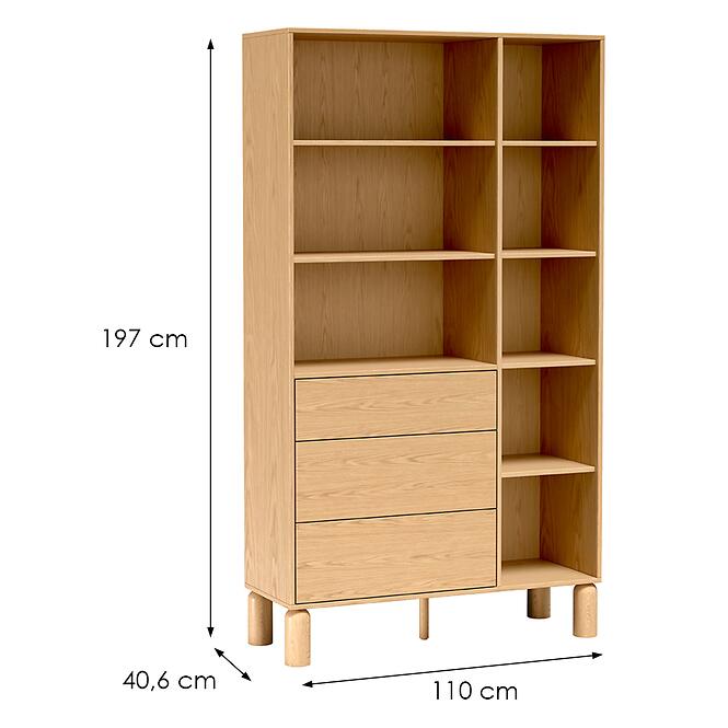 Regál Sanden S8  Bookmatch