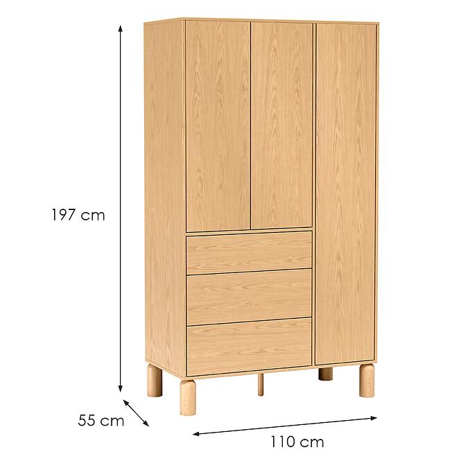 Skriňa Sanden S9 Bookmatch,2