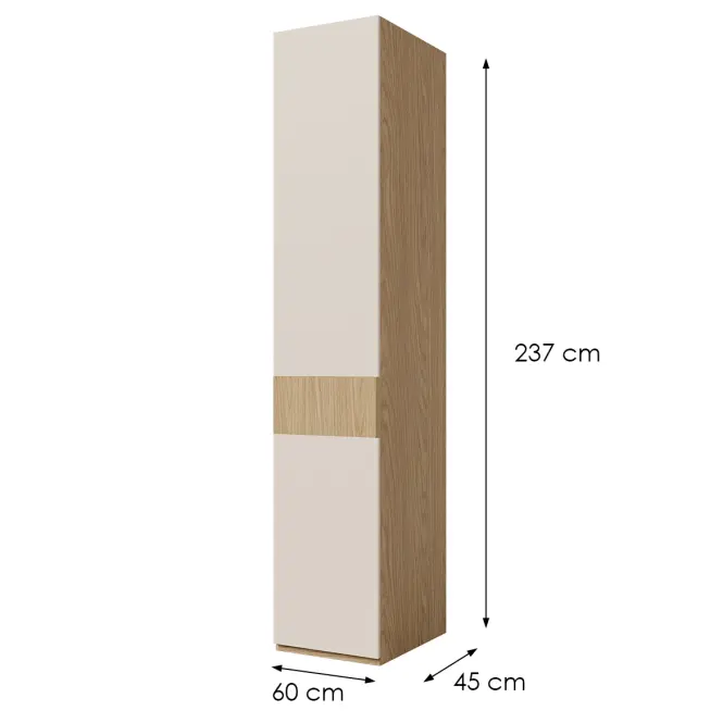 Skriňa Soreno 45 L Prírodný dub/Macadamia,2