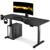 Písací Stolík S Regulovaním Výšky Diablo X-Tensio 1600 Čierna
