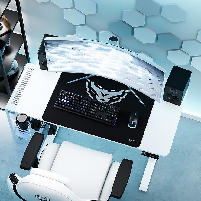 Písací Stolík S Regulovaním Výšky Diablo X-Tensio 1100 Biely,8