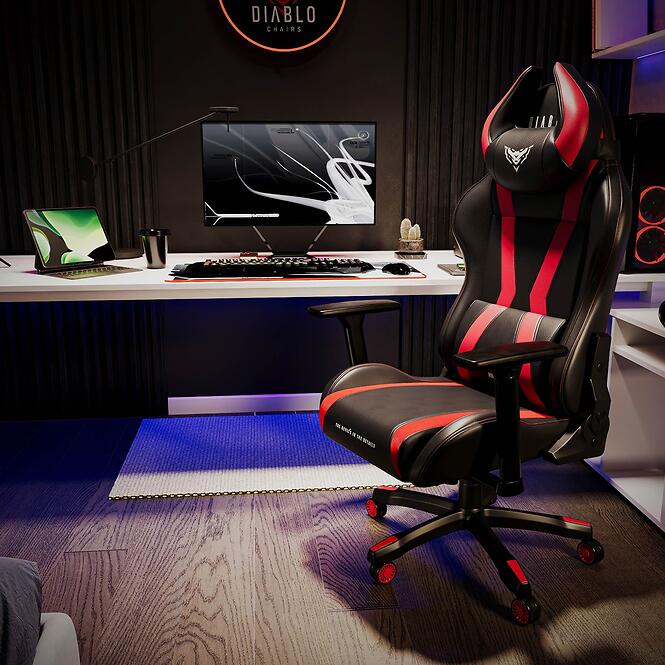 Kreslo Pre Hráča Diablo X-Horn S Čierna A Červená
