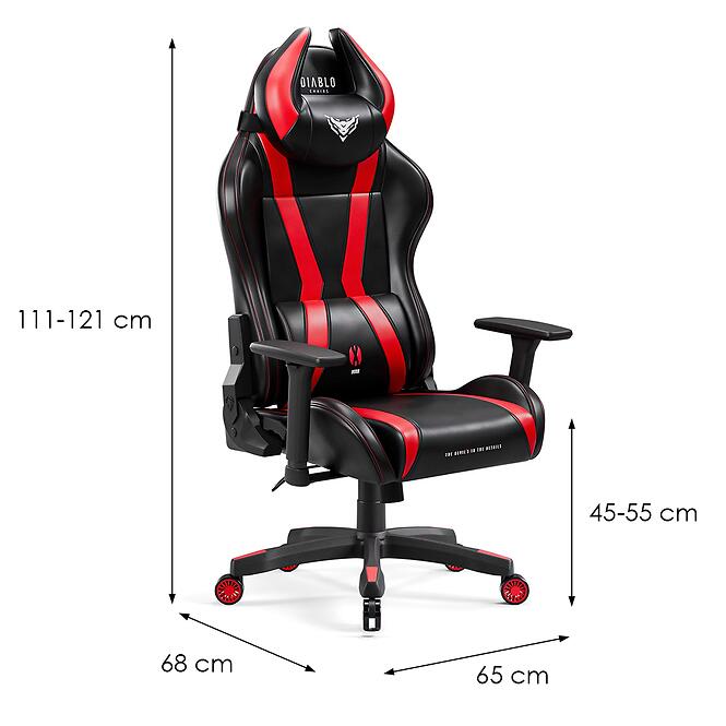 Kreslo Pre Hráča Diablo X-Horn S Čierna A Červená,6