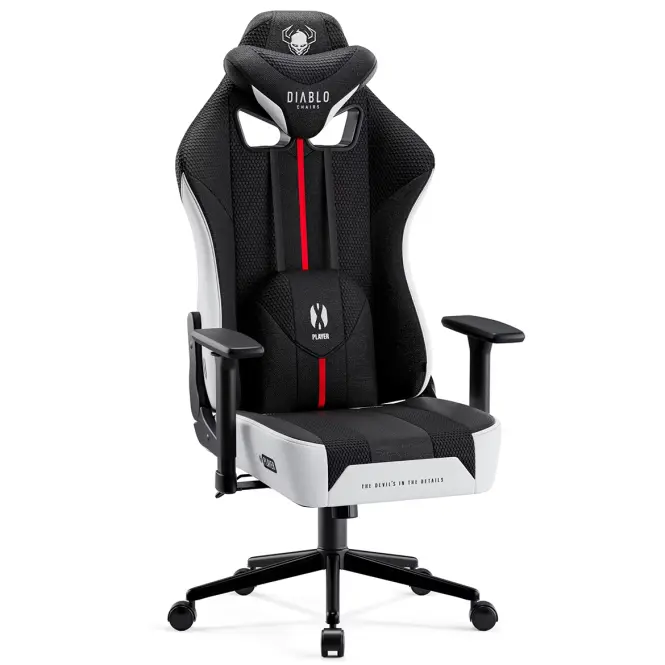 Kreslo Pre Hráča Diablo X-Player S Biely-Čierna
