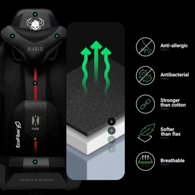 Kreslo Pre Hráča Diablo X-Player S Biely-Čierna,6