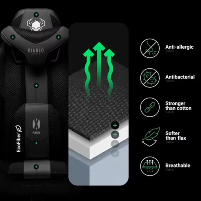 Kancelárske Kreslo Diablo X-Player S Čierna,9