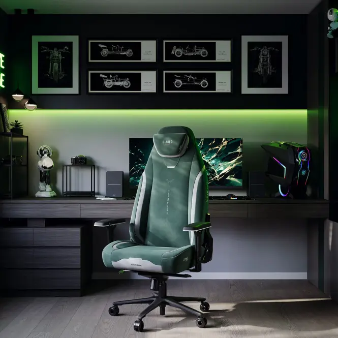 Kreslo Pre Hráča Diablo X.Eye Prime Normal Forest Green