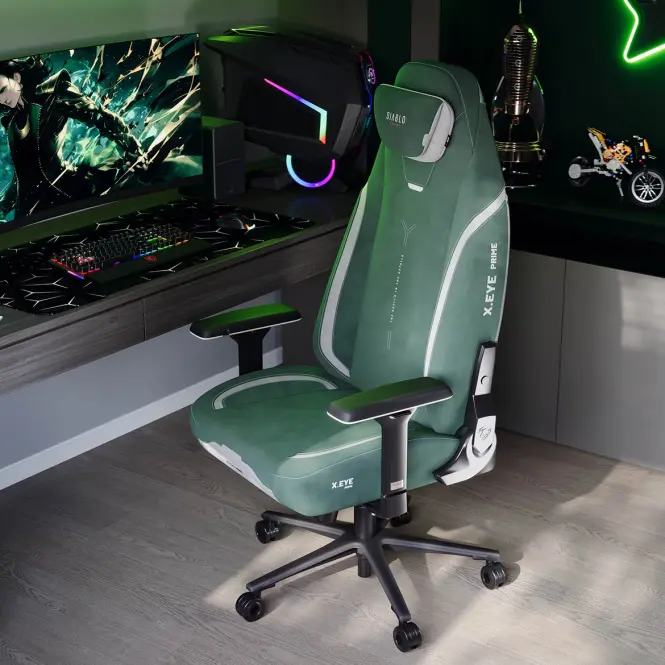 Kreslo Pre Hráča Diablo X.Eye Prime Normal Forest Green,6