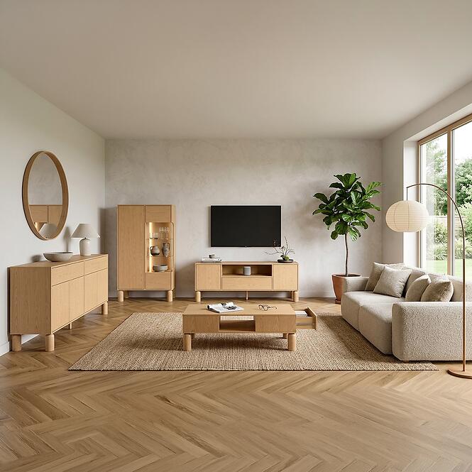 TV stolík Sanden S5 Bookmatch