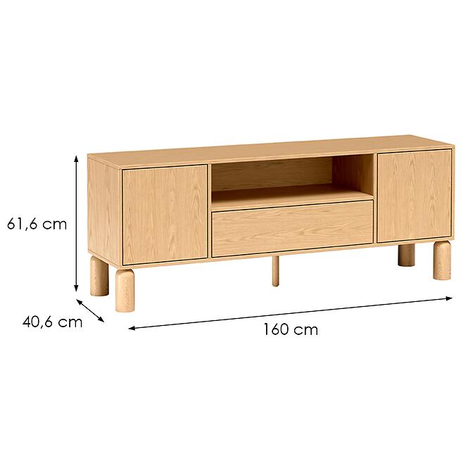 TV stolík Sanden S6 Bookmatch,2