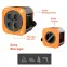 Predlžovací kábel „BOX” 7,5M 24619 ORANGE-BLACK,2