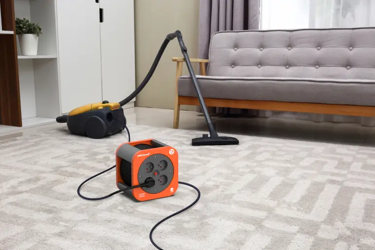 Predlžovací kábel „BOX” 7,5M 24619 ORANGE-BLACK