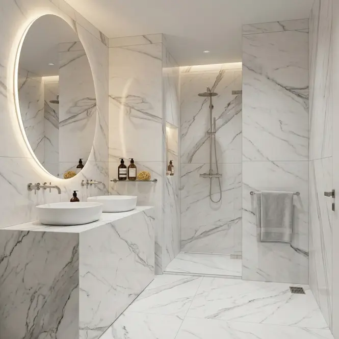 Obkladovy panel SPC Carrara White 30x60cm 4mm