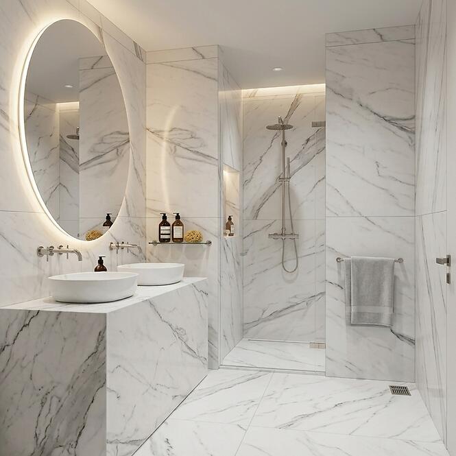 Obkladovy panel SPC Carrara White 30x60cm 4mm,6