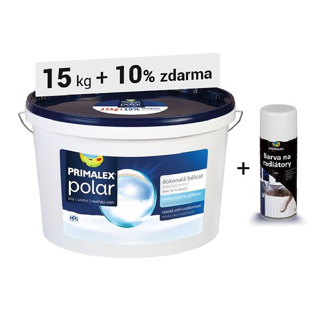 PRIMALEX POLAR 15KG +10% + FARBA NA RADIATORY 400ML
