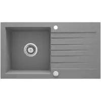 Granitový drez Pico 2 šedý 760x440