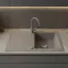 Granitový drez Pico 2 šedý 760x440,2