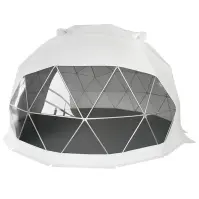 Kupolový stan FI 6M - 28 m2 dvere PVC