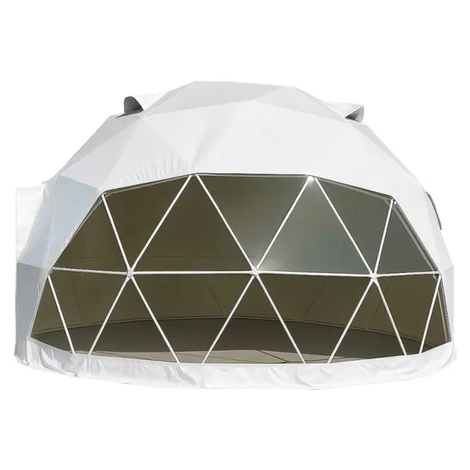 Kupolový stan FI 6M - 28 m2 sklenené dvere
