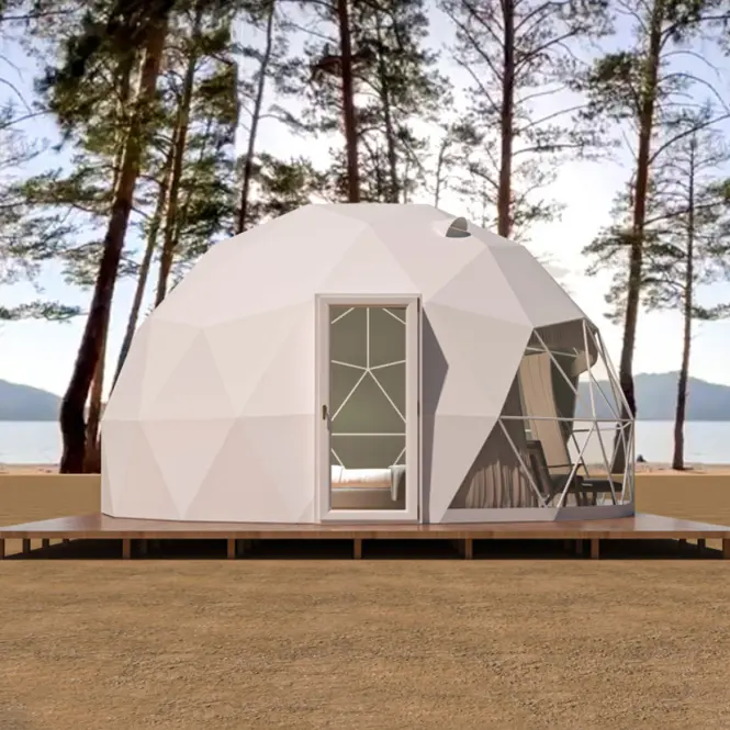 Kupolový stan FI 6M - 28 m2 sklenené dvere,6